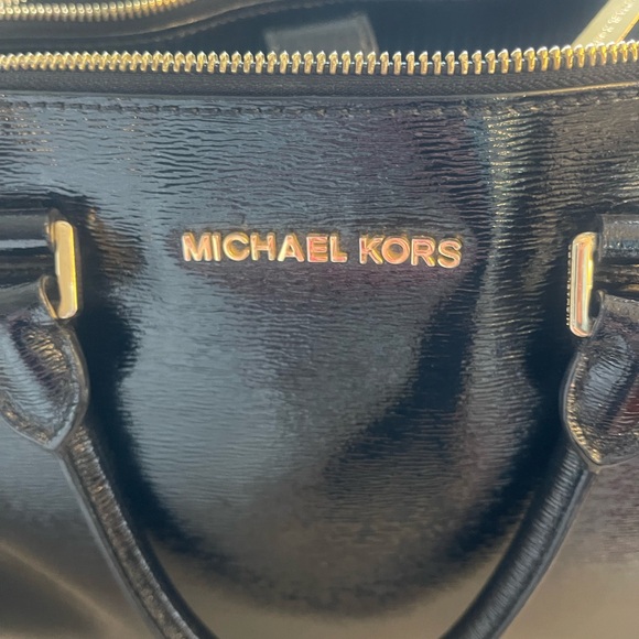 Michael Kors Glossy Black Satchel - Picture 1 of 8